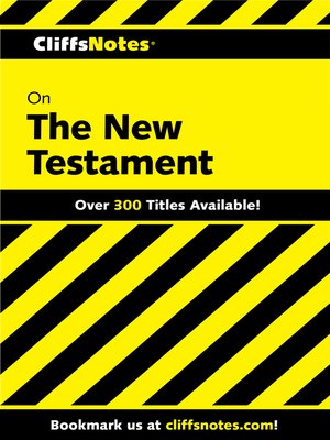cover image of CliffsNotes on New Testament